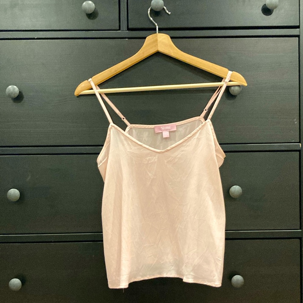 Numi XS light pink sustainable silk camisole